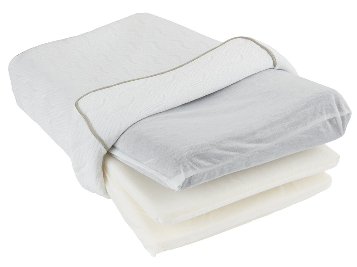 HUSNES contour pillow Contour pillow that can be opened to remove one or more layers