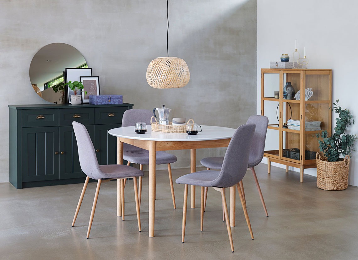 JONSTRUP grey oak dining chair grey dining chair with wooden oak legs