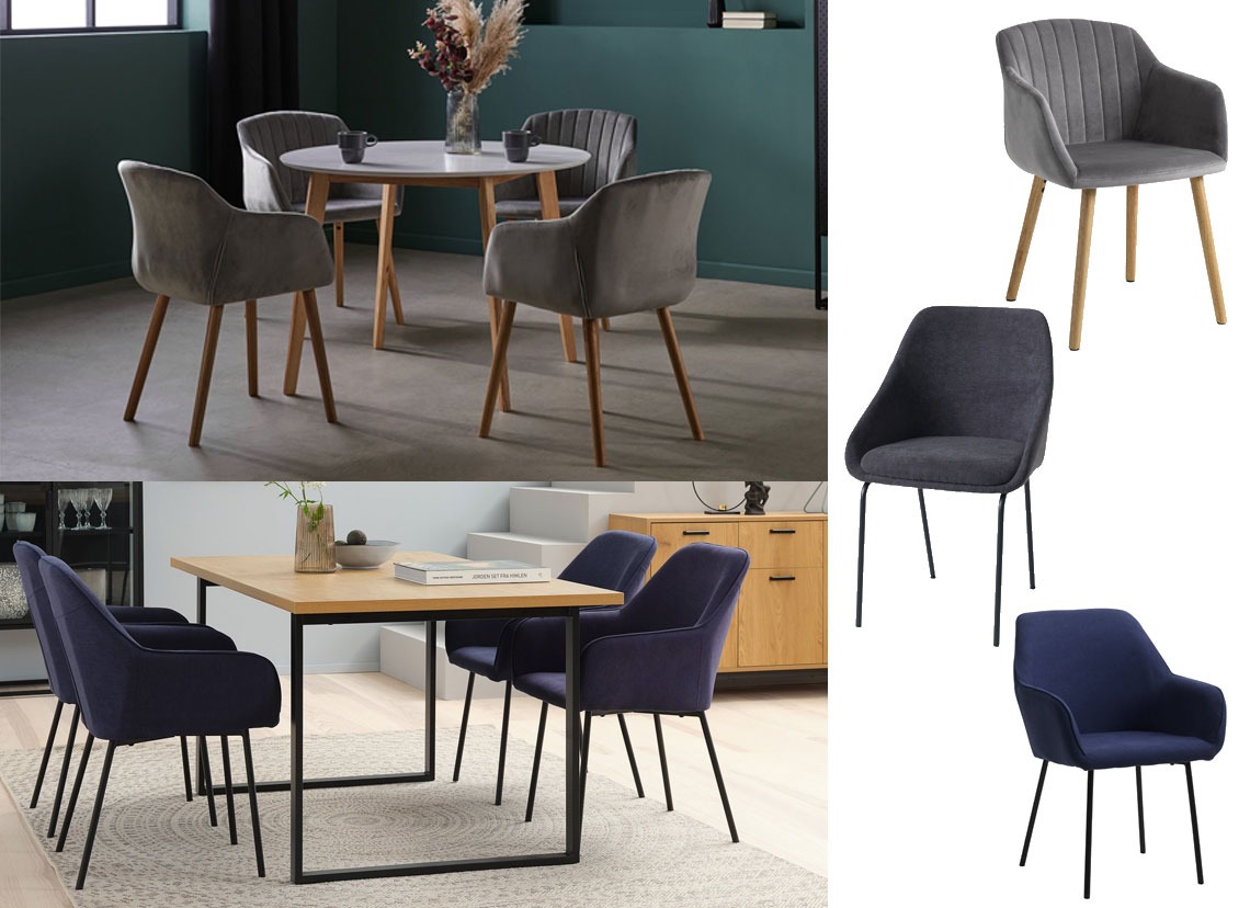 ADSLEV, NYSTED and HADRUP dining chairs three accent dining chairs that you'll love for your home