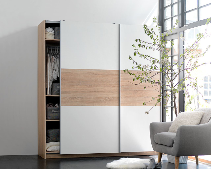 Wardrobes with sliding doors from JYSK Wardrobes with sliding doors from JYSK