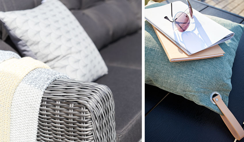 Summer cushions and accessories for a holiday home Summer cushions and accessories for a holiday home