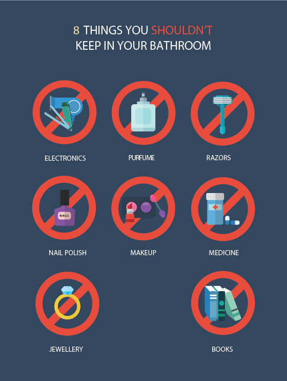 Learn what you shouldn't keep in your bathroom Learn what you shouldn't keep in your bathroom