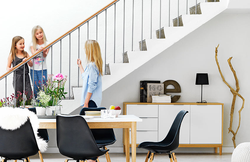 Decorate slanted walls to transform a room Decorate slanted walls to transform a room