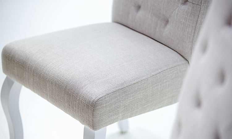 white fabric dining chairs from JYSK white fabric dining chairs from JYSK
