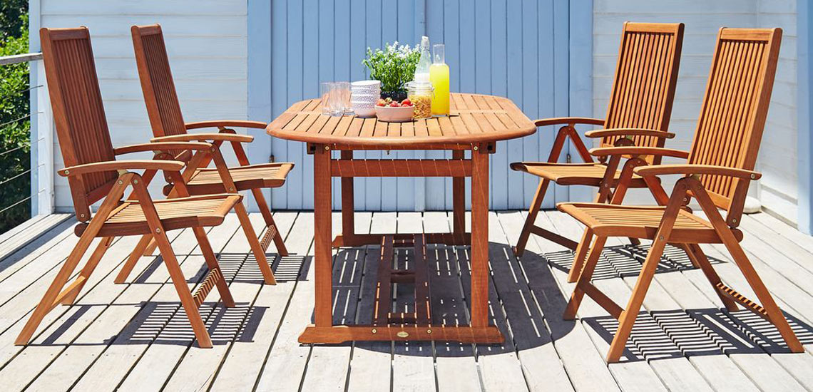 Wooden garden furniture from JYSK Wooden garden furniture from JYSK